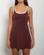 Two-Tone Mini Dress With Shorts
