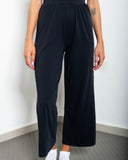 One-shoulder flowy jumpsuit, styled look — DWEGO