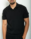 Men's Open-Collar Polo Shirt