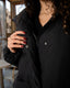Black Longline Puffer Jacket