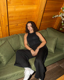 Wide-leg drape trousers, colour option — DWEGO
