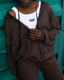 Women's Zip Up Sweatsuits Set