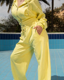 Women's Cropped Hoodie and Pants Set