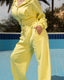 Women's Cropped Hoodie and Pants Set