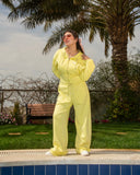 Women's Cropped Hoodie and Pants Set