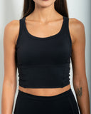 Women's Basic Scoop Neck crop Top