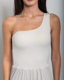 Women's One-Shoulder Wide Leg Jumpsuit