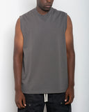 Men's sleeveless cotton tee, colour option — DWEGO