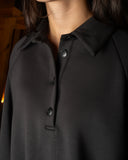 Women's Oversized Button-Up Collar Blouse