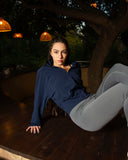 Cropped Zip-through sport sweatshirt