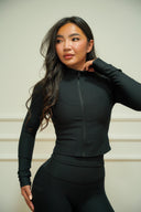 Women's 3-piece zip-jacket activewear set, colour option — DWEGO