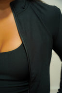 Women's 3-piece zip-jacket activewear set, colour option — DWEGO