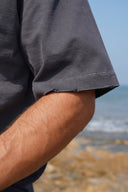 Men's tee and shorts set available in dark beige and grey — DWEGO
