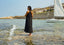 Women's Linen Dress with Open Back