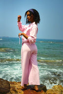 Women's Two-Piece Set with Zip-Up Top