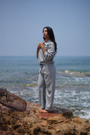 Women's Two-Piece Set with Zip-Up Top