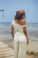 Women's Top and Pleated Trousers Set