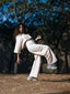 Three-Piece Set: Cropped Hoodie + Top + Pants